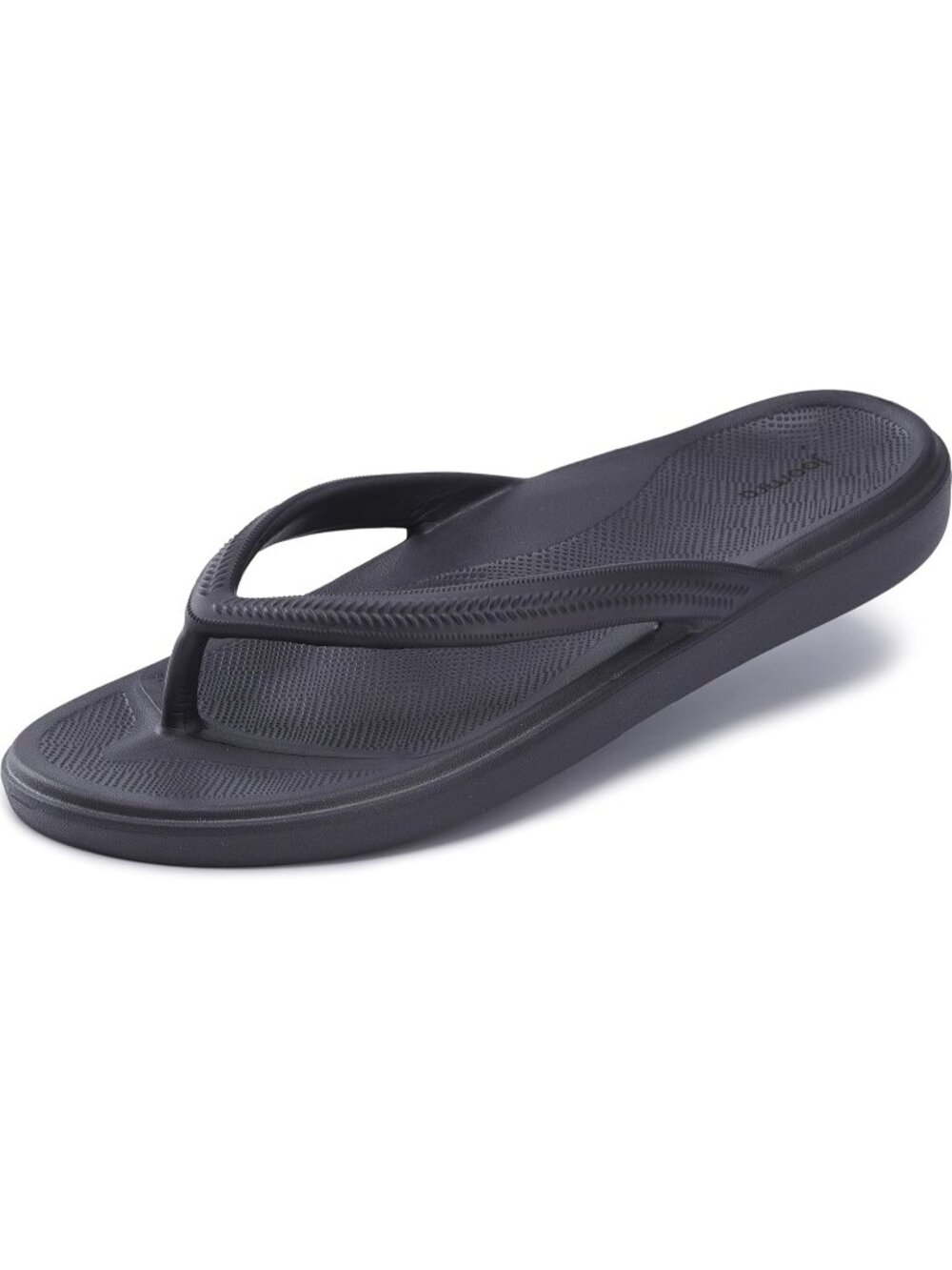 Women's Black Arch Support Flip Flops Orthopedic Plantar Fasciitis Thong Sandals